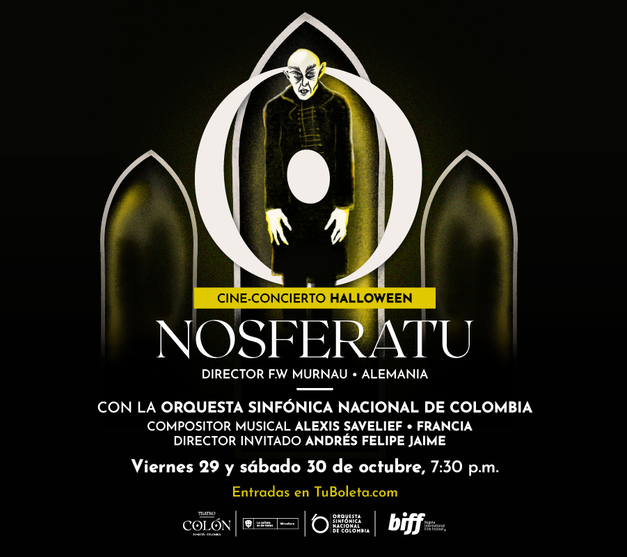 Le ciné-concert “Nosferatu” par l’Orchestre Symphonique National de Colombie pour Halloween 2021 !