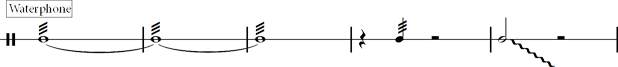 9. standard Waterphone cliché notation